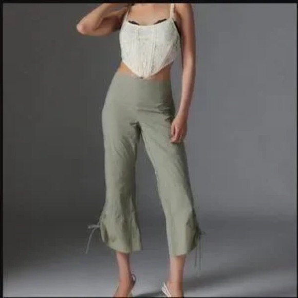 SILENCE + NOISE | Y2K Olive Green Drawstring Pants - Picture 12 of 16